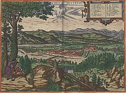 A depiction of the town in 1594