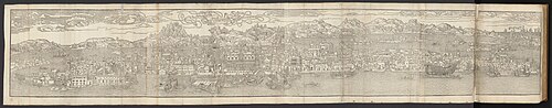 Venice veduta by Erhard Reuwich for the Peregrinationes in terram sanctam, Mainz 1486