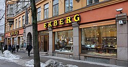 Café Ekberg, the oldest coffeehouse of Helsinki, along the Bulevardi in the Kamppi district