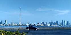 The skyline of Worli and Dadar viewed from Bandra