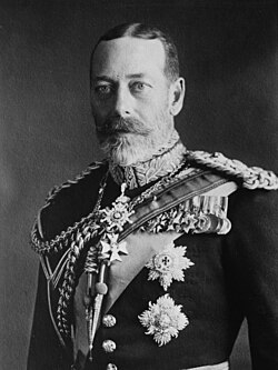 George V, the last British king to be styled as King of the United Kingdom of Great Britain and Ireland