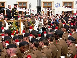Wall addressing British troops in Celle