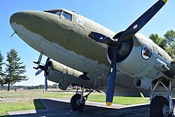 TC-47D on display at McChord AFB, 2016