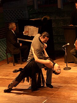 Choreographed stage tango in Buenos Aires, 2005.
