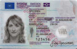 Swedish identity document