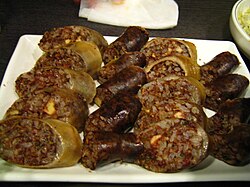 Sundae, a Korean blood sausage