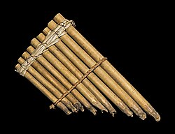 A pan flute from Solomon Islands, 19th century