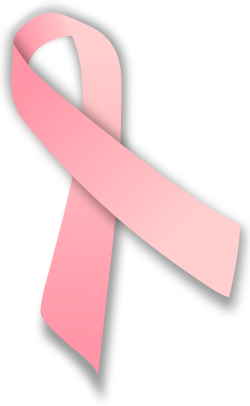 The pink ribbon is a symbol to show support for breast cancer awareness.