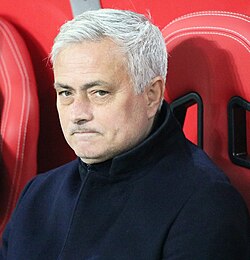 Mourinho with Roma in 2023