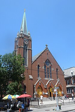 The original Church of Lady of Sorrows, 37th Avenue, which burned in 2015