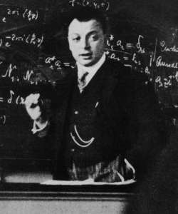 Wolfgang Pauli lecturing