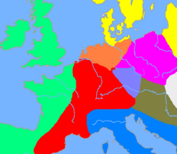 A simplified map of archaeological cultures of the late Bronze Age (c. 1200 BC): northern Urnfield culture