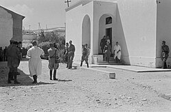 Italian leader Benito Mussolini in Derna
