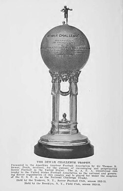 The original Dewar Trophy for the National Challenge Cup, used from 1914 to 1979