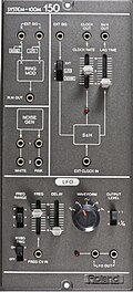 Roland System-100M modular synthesizer with ring modulator, noise generator, sample & hold, LFO