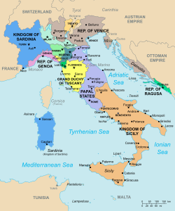 Italy before the Napoleonic invasion (1796)