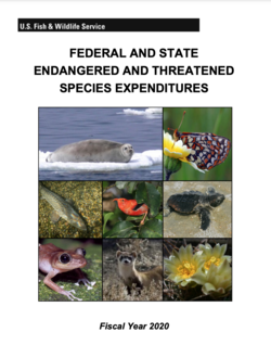 Expenditures report by U.S. Fish and Wildlife Service, fiscal year 2020[335]