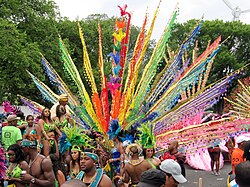 The grand parade for the Caribana festival on Lake Shore Boulevard