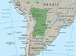 An approximate map of the Chaco region where the Qom would have historically inhabited.