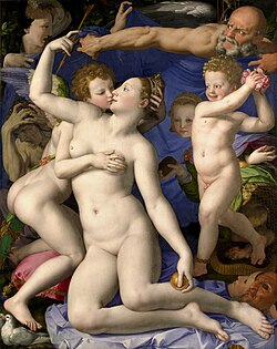 Venus, Cupid, Folly and Time, c. 1544–45, Agnolo Bronzino.