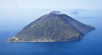 Stromboli volcano in Italy