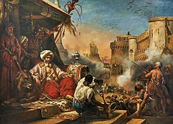 Massacre of the Mamelukes by Horace Vernet, 1819