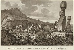 La Pérouse at Easter Island in 1786
