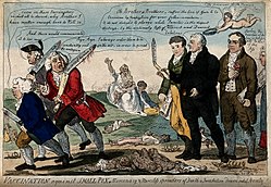 An early 19th-century satire of antivaxxers by Isaac Cruikshank