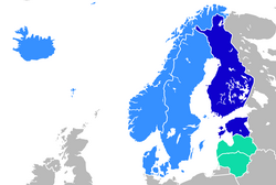 Language branches in Northern Europe: Finnic (Finland, Estonia) Baltic (Latvia, Lithuania)