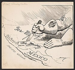 1917 political cartoon about the Zimmermann telegram
