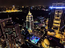 UB City, a business district, in 2019