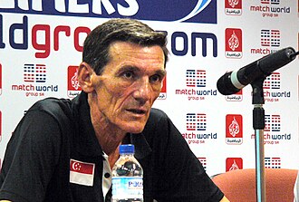 Radojko Avramović, nicknamed 'Raddy' by Singaporeans, is Singapore's most decorated and longest serving coach from 2003 to 2012, winning the AFF Championship three times.