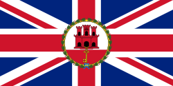Flag of the governor of Gibraltar, 1982–present