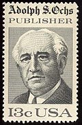 Adolph S. Ochs on a 1976 stamp