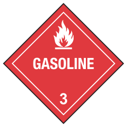 HAZMAT class 3 gasoline