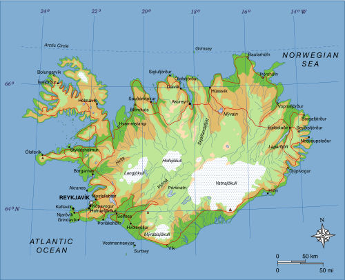 General topographic map