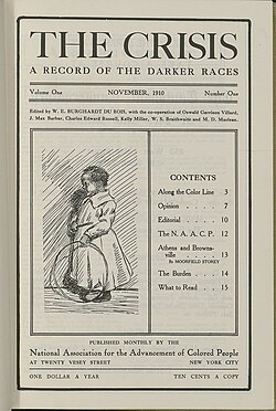 First Issue of The Crisis, November 1910