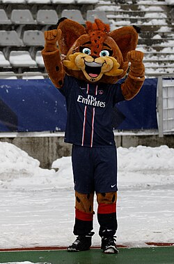 Germain the Lynx, the club's mascot.