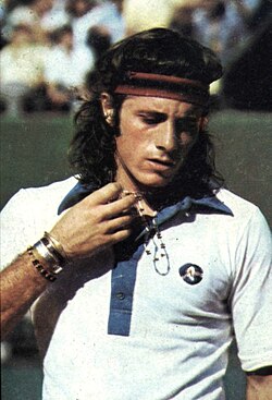 Guillermo Vilas near the peak of his career in 1975