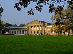 Rosenstein Palace, the museum's exhibition building for extant animals and ecology. View from the castle gardens