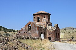 Ruins of Kızıl Kilise, "Red Church" in Güzelyurt