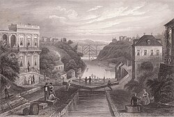 Erie Canal, Lockport, New York, c. 1855