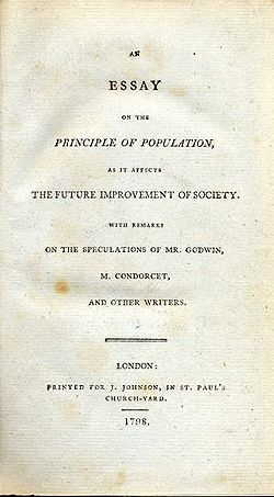 Malthus' Essay on the Principle of Population