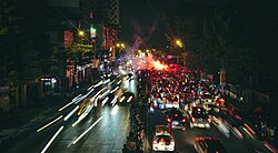 Street storming on December 15, 2018, in Hanoi