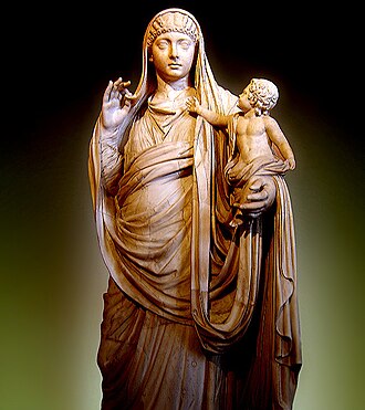 Messalina holding her son Britannicus, Louvre, Paris