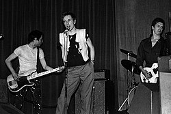 Sex Pistols at Manchester's Lesser Free Trade Hall on 4 June and 20 July 1976 inspired the formation of Joy Division, the Fall, the Smiths, Simply Red, Magazine, Buzzcocks, Factory and Creation Records
