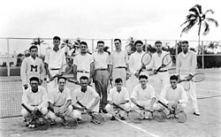 Tennis players in Coral Gables in 1925