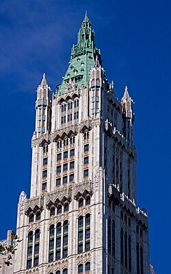 A 2011 photo of Scientific American's office at the Woolworth Building in New York City, built in 1913 by Frank Winfield Woolworth[7]