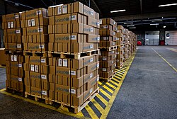 UNICEF humanitarian aid, ready for deploying