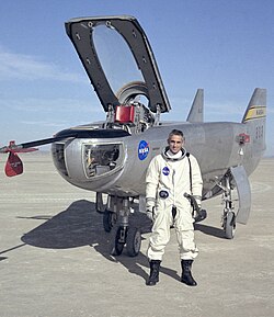 John Manke with M2-F3 lifting body